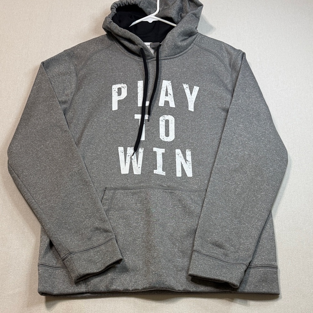 Old Navy Charcoal Hoodie with Play to Win Text